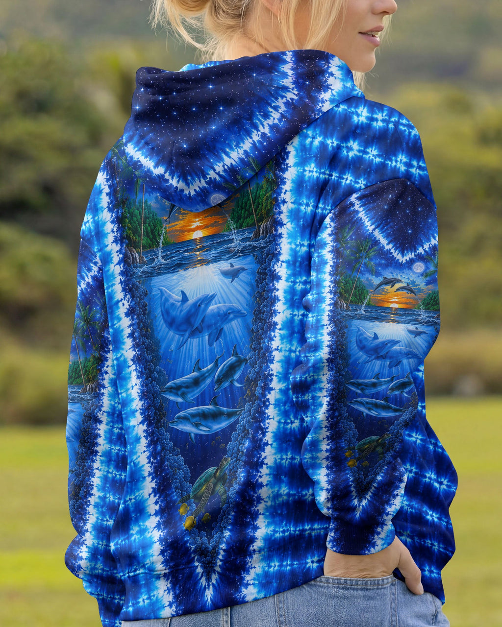 DOLPHIN PARADISE OCEAN BURST ALL OVER PRINT- KMTM0907261