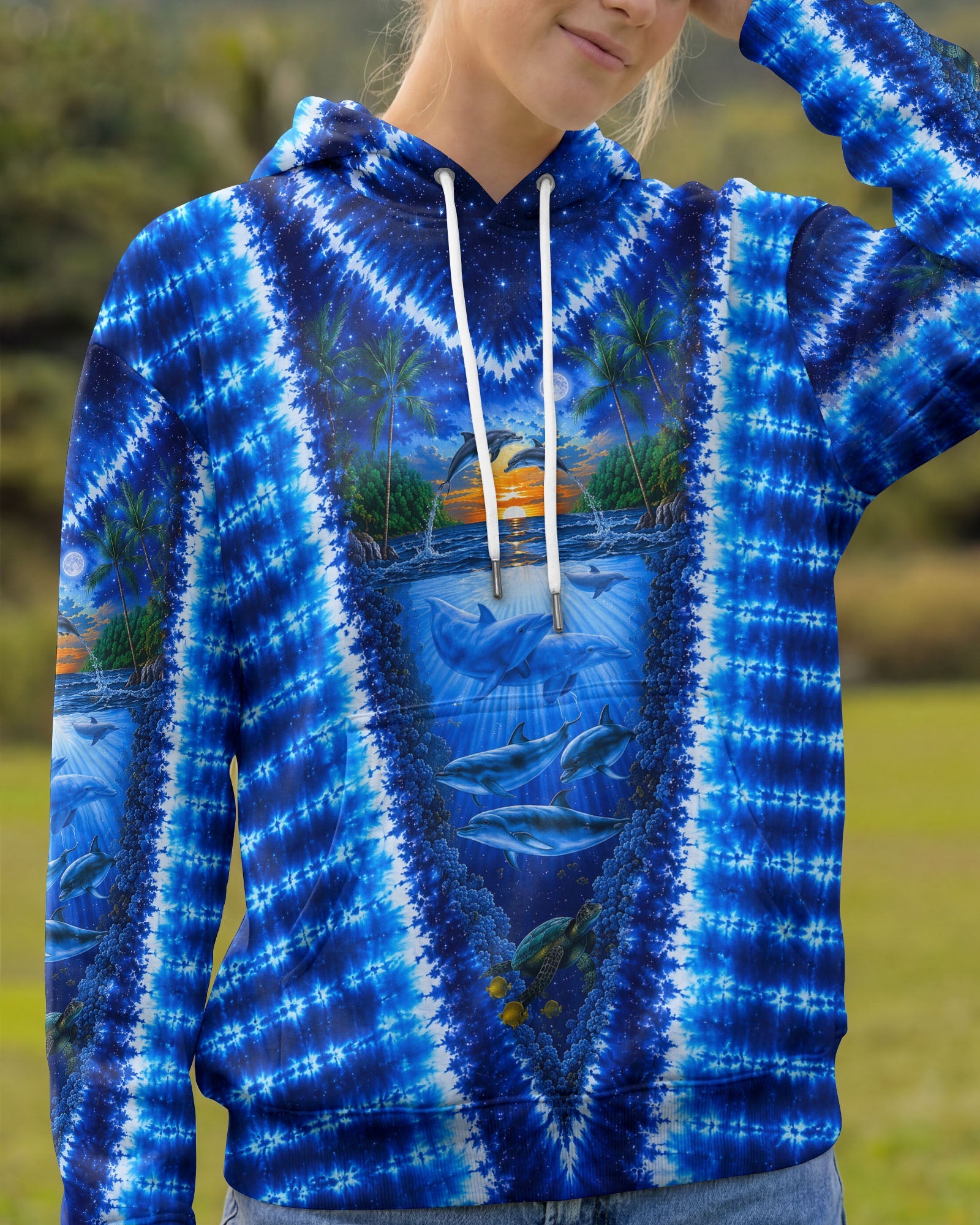DOLPHIN PARADISE OCEAN BURST ALL OVER PRINT- KMTM0907261