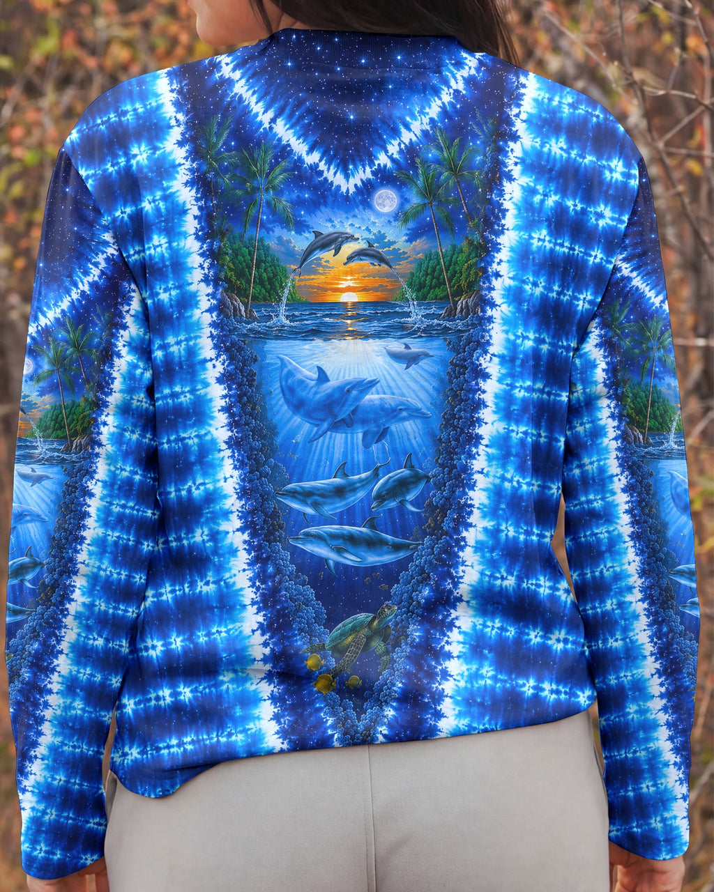 DOLPHIN PARADISE OCEAN BURST ALL OVER PRINT- KMTM0907261