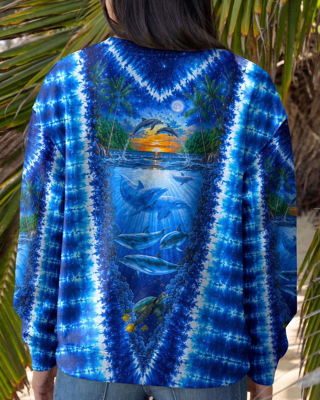 DOLPHIN PARADISE OCEAN BURST ALL OVER PRINT- KMTM0907261