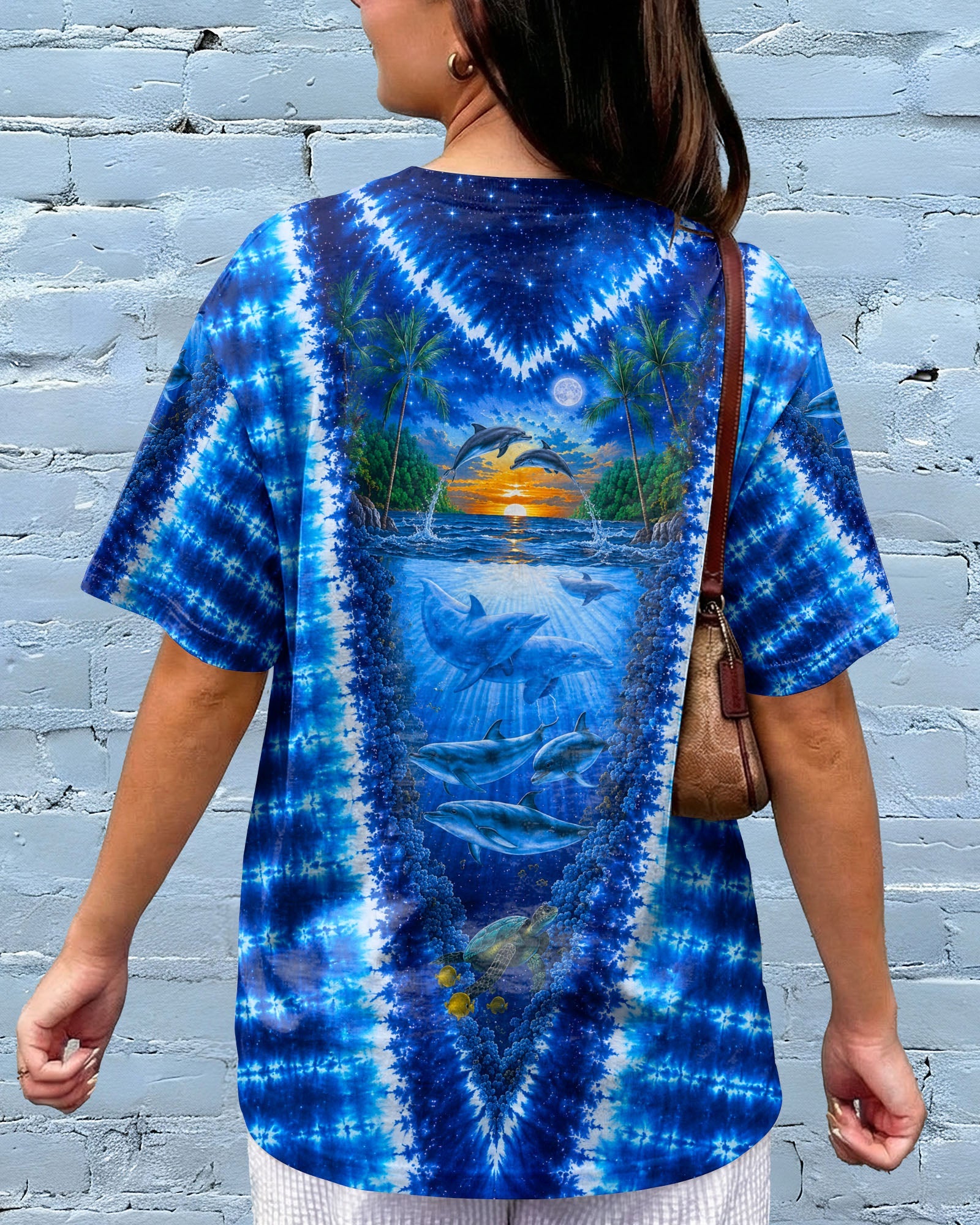 DOLPHIN PARADISE OCEAN BURST ALL OVER PRINT- KMTM0907261