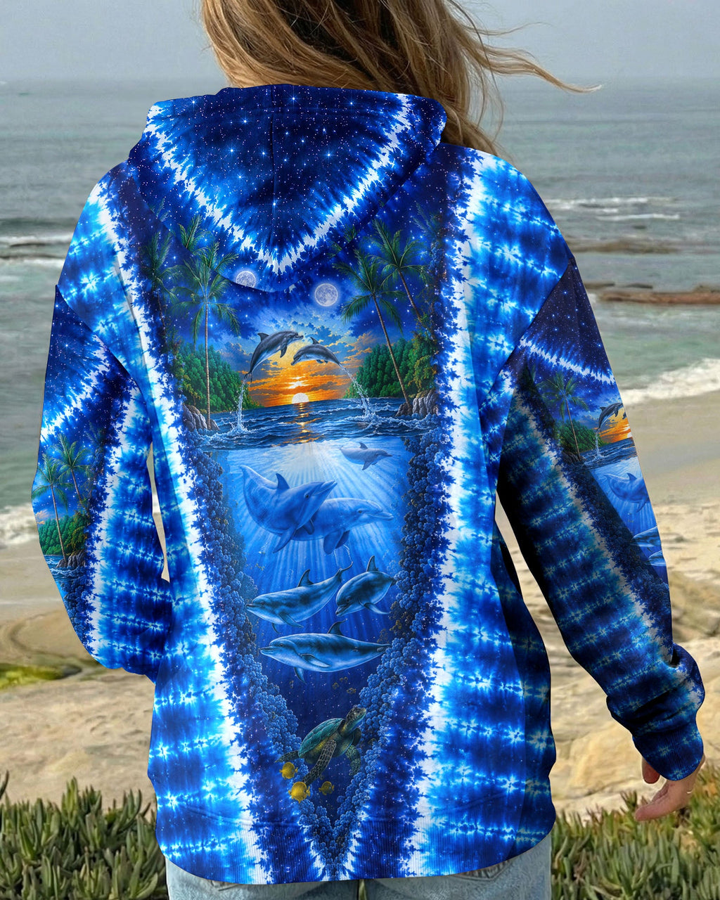 DOLPHIN PARADISE OCEAN BURST ALL OVER PRINT- KMTM0907261
