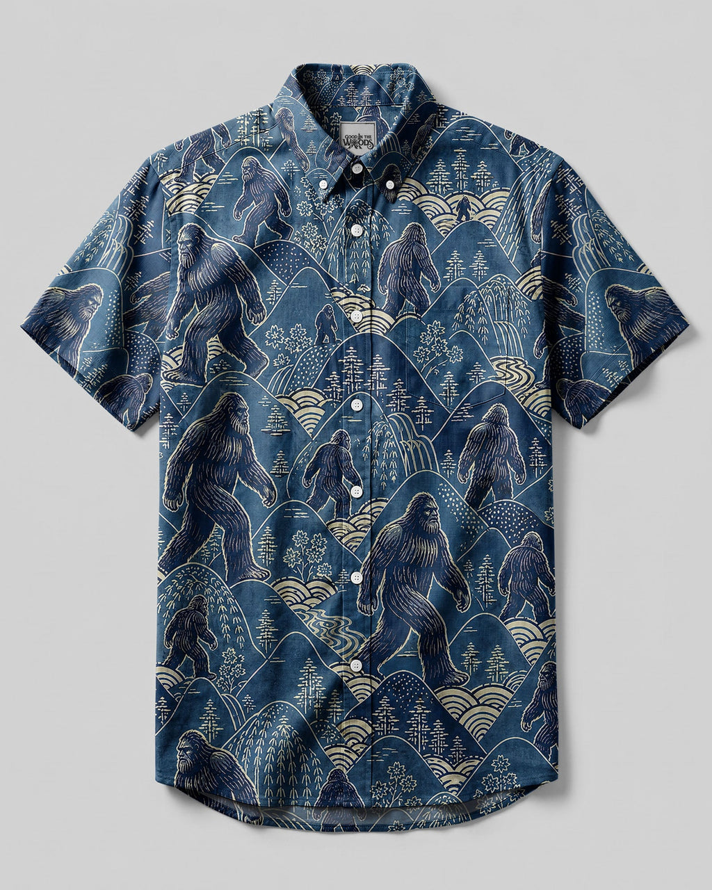 BIGFOOT BLUE MOUNTAIN BUTTON-DOWN COLLAR SHIRT - KMTM1606264