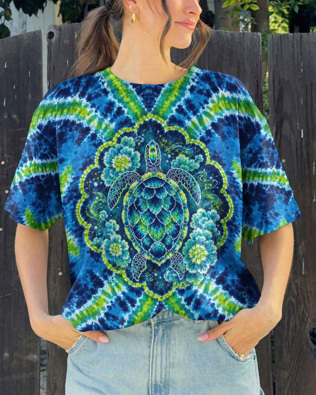 SEA TURTLE OCEAN BLOOM ALL OVER PRINT - KMTM1806263