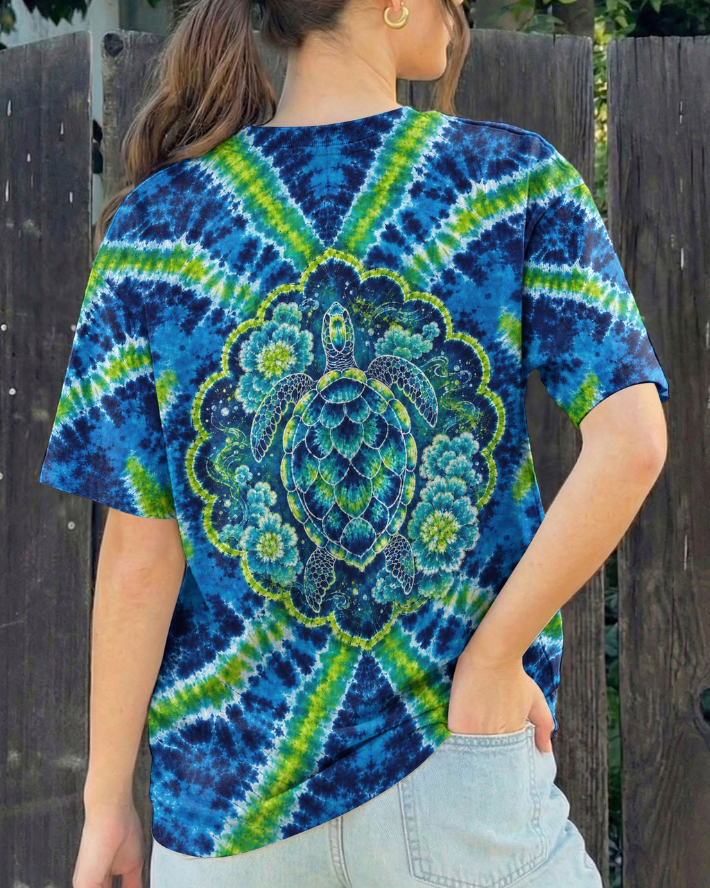 SEA TURTLE OCEAN BLOOM ALL OVER PRINT - KMTM1806263