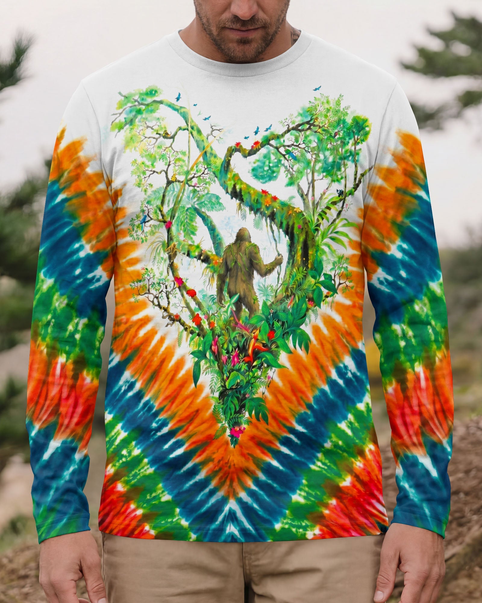 RAINFOREST BIGFOOT SWIRL ALL OVER PRINT - RI0506262