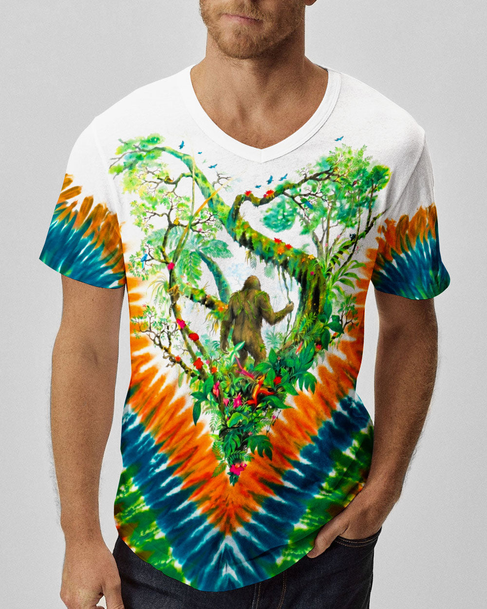 RAINFOREST BIGFOOT SWIRL ALL OVER PRINT - RI0506262