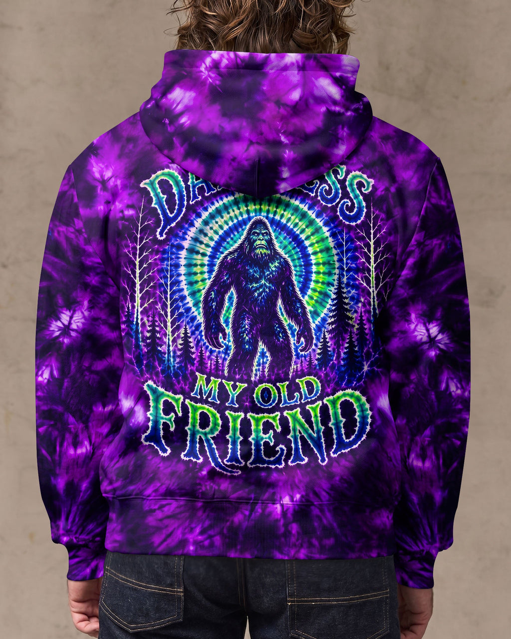 HELLO DARKNESS MY OLD FRIEND BIGFOOT ALL OVER PRINT - RI1107261