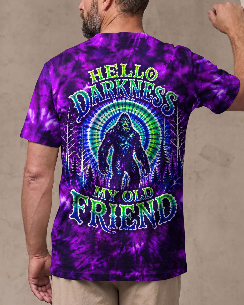 HELLO DARKNESS MY OLD FRIEND BIGFOOT ALL OVER PRINT - RI1107261