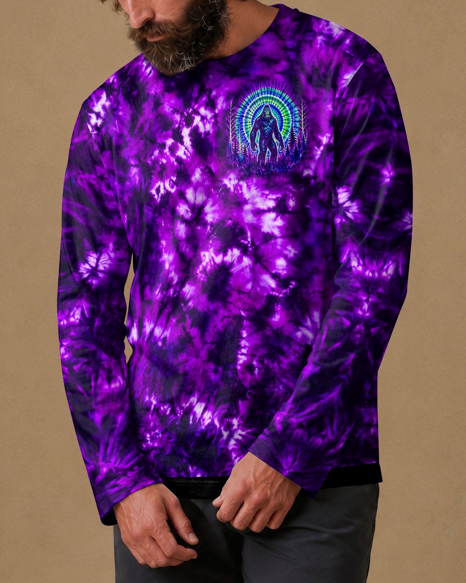 HELLO DARKNESS MY OLD FRIEND BIGFOOT ALL OVER PRINT - RI1107261