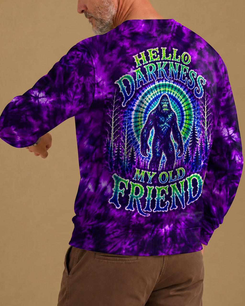 HELLO DARKNESS MY OLD FRIEND BIGFOOT ALL OVER PRINT - RI1107261