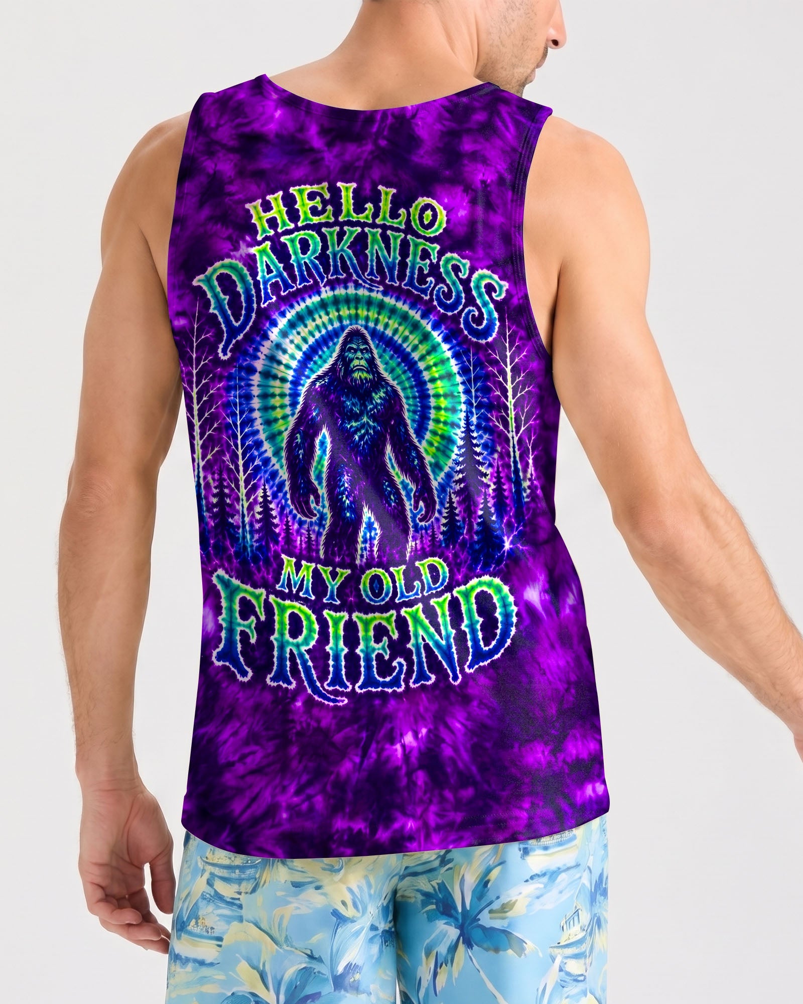 HELLO DARKNESS MY OLD FRIEND BIGFOOT ALL OVER PRINT - RI1107261