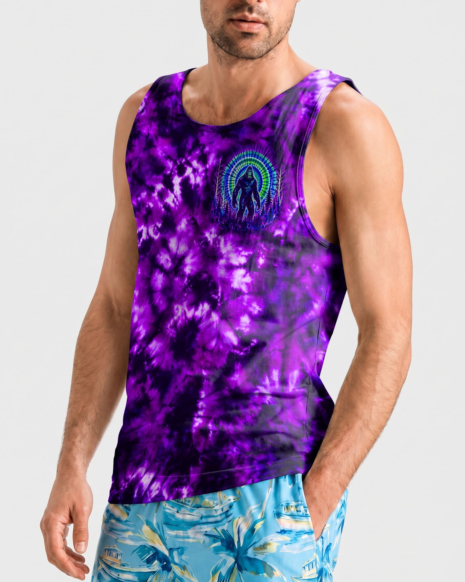 HELLO DARKNESS MY OLD FRIEND BIGFOOT ALL OVER PRINT - RI1107261