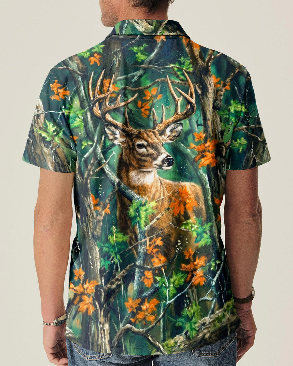 WHITETAIL DEER WOODLAND CAMO ALL OVER PRINT - RI1205263