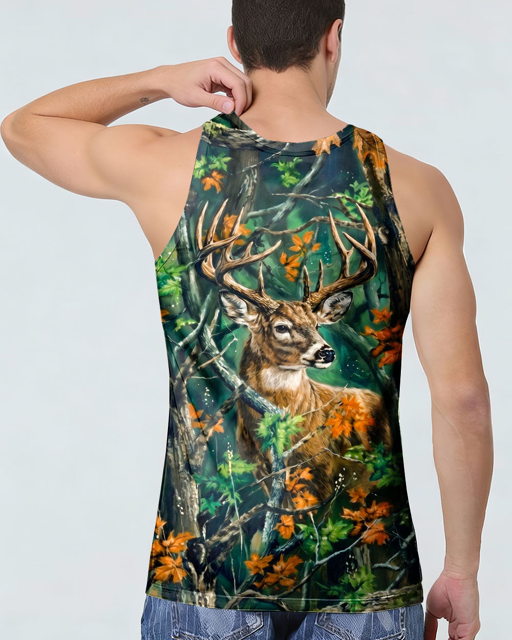 WHITETAIL DEER WOODLAND CAMO ALL OVER PRINT - RI1205263