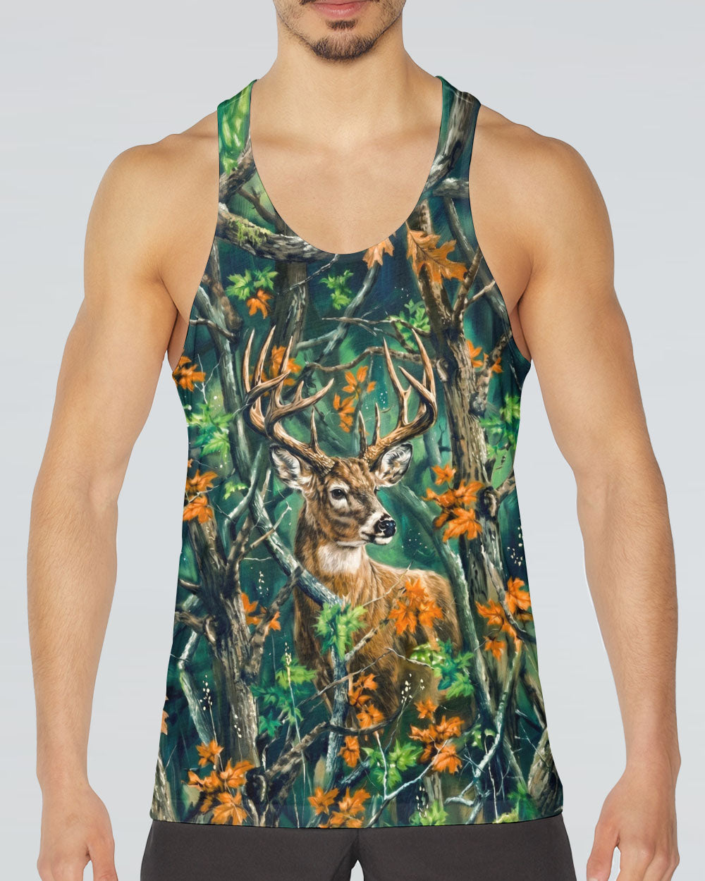 WHITETAIL DEER WOODLAND CAMO ALL OVER PRINT - RI1205263