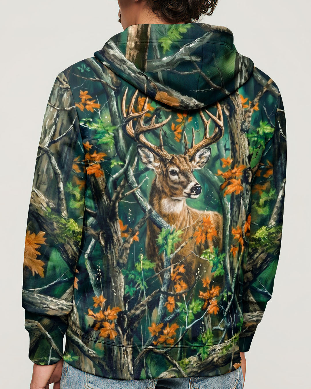 WHITETAIL DEER WOODLAND CAMO ALL OVER PRINT - RI1205263