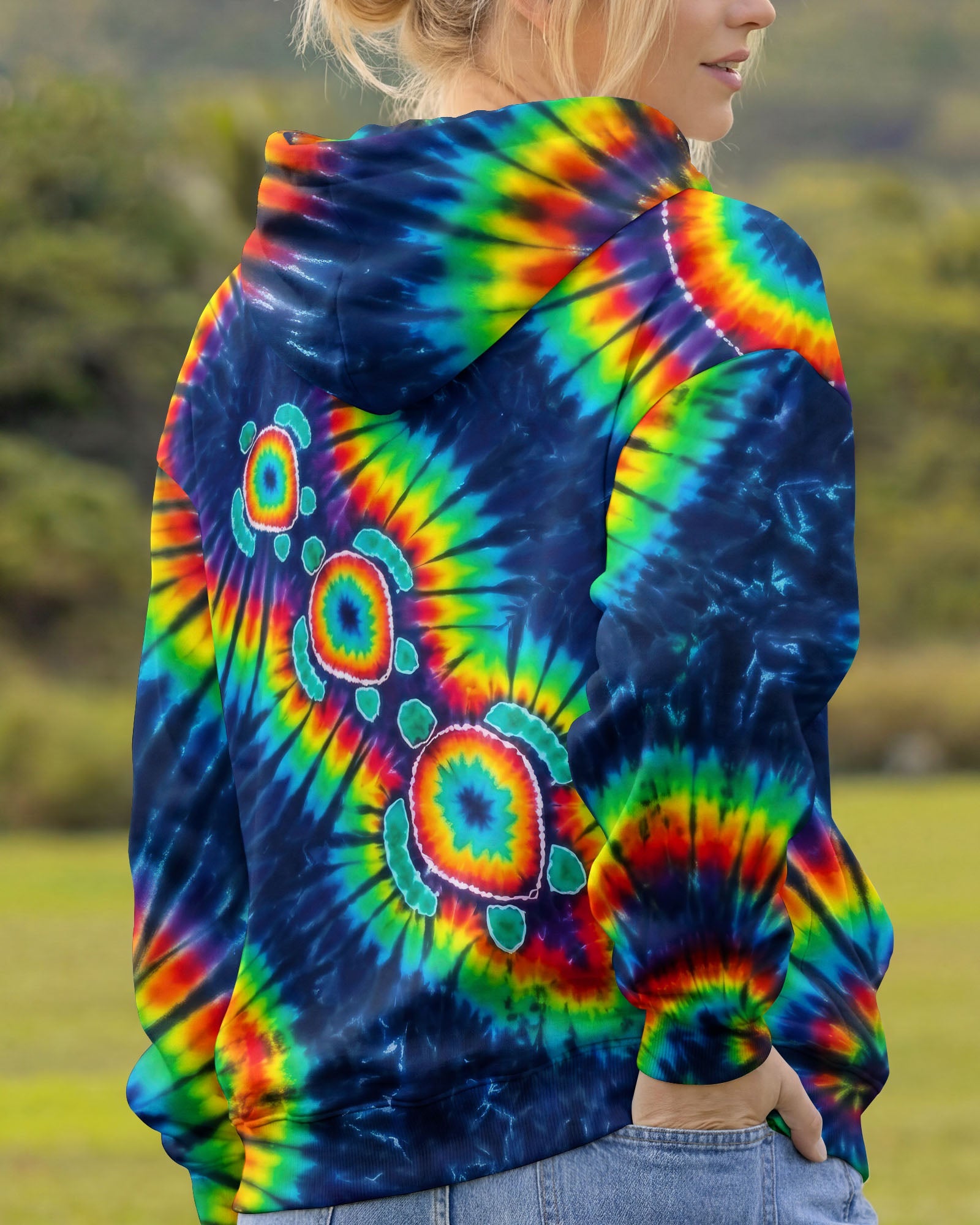 PSYCHEDELIC RAINBOW SEA TURTLES ALL OVER PRINT - RITD1006262