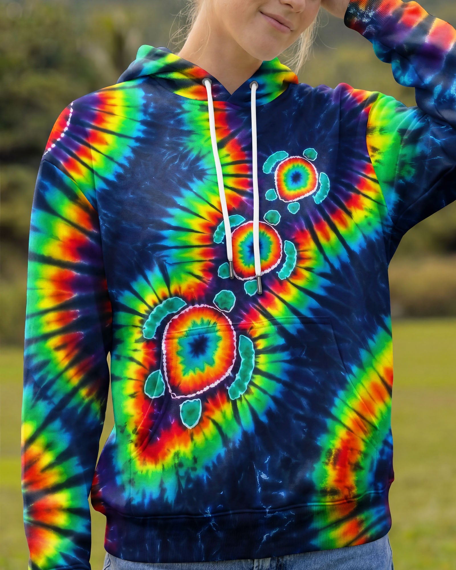 PSYCHEDELIC RAINBOW SEA TURTLES ALL OVER PRINT - RITD1006262