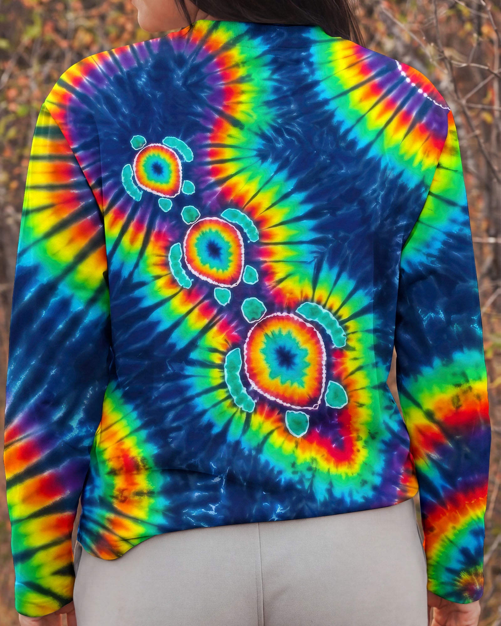PSYCHEDELIC RAINBOW SEA TURTLES ALL OVER PRINT - RITD1006262
