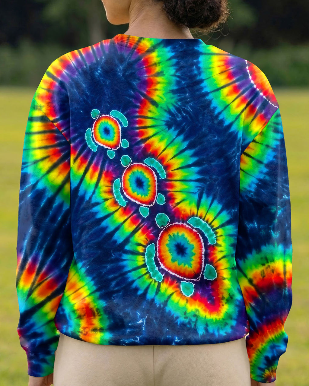 PSYCHEDELIC RAINBOW SEA TURTLES ALL OVER PRINT - RITD1006262