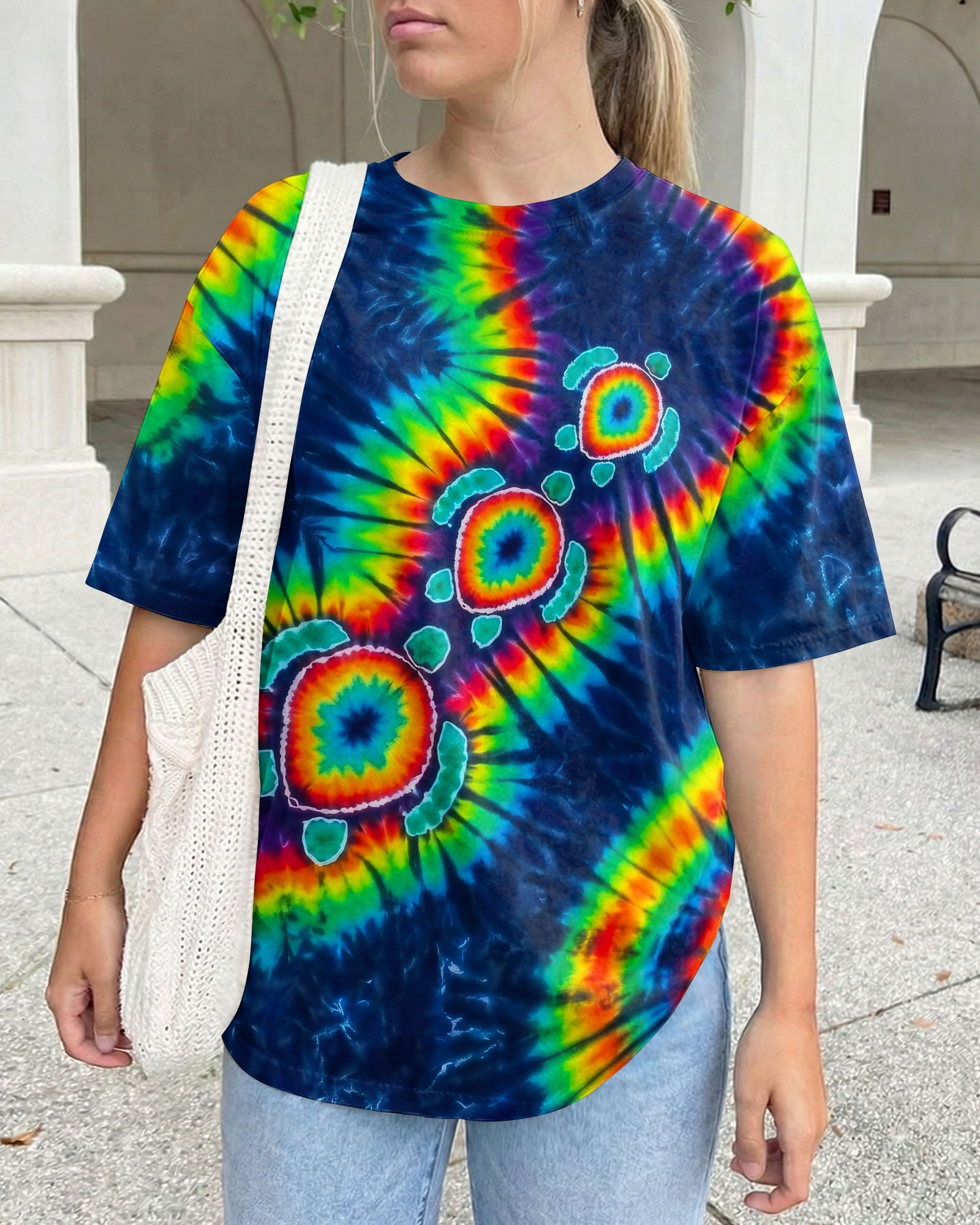 PSYCHEDELIC RAINBOW SEA TURTLES ALL OVER PRINT - RITD1006262