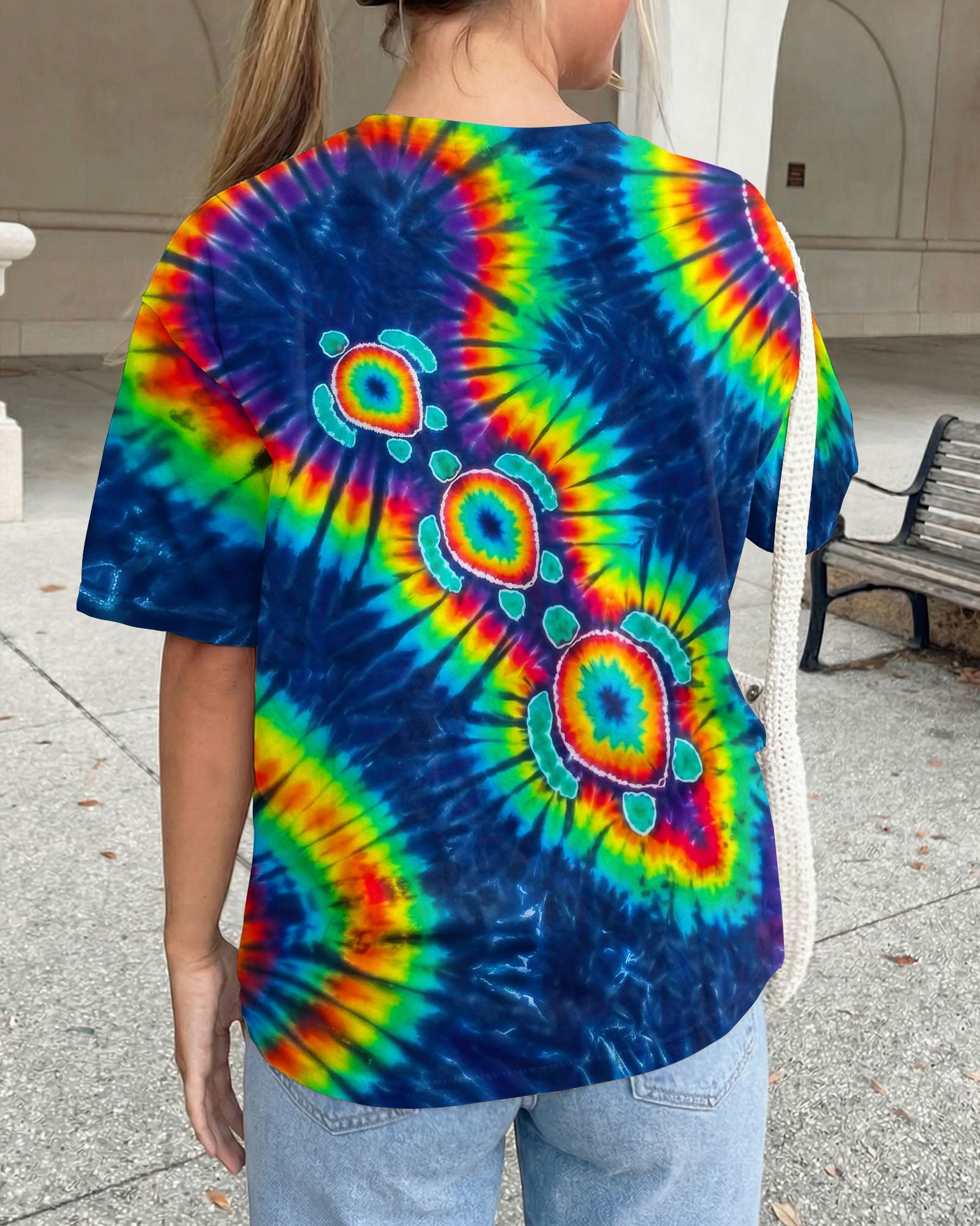 PSYCHEDELIC RAINBOW SEA TURTLES ALL OVER PRINT - RITD1006262