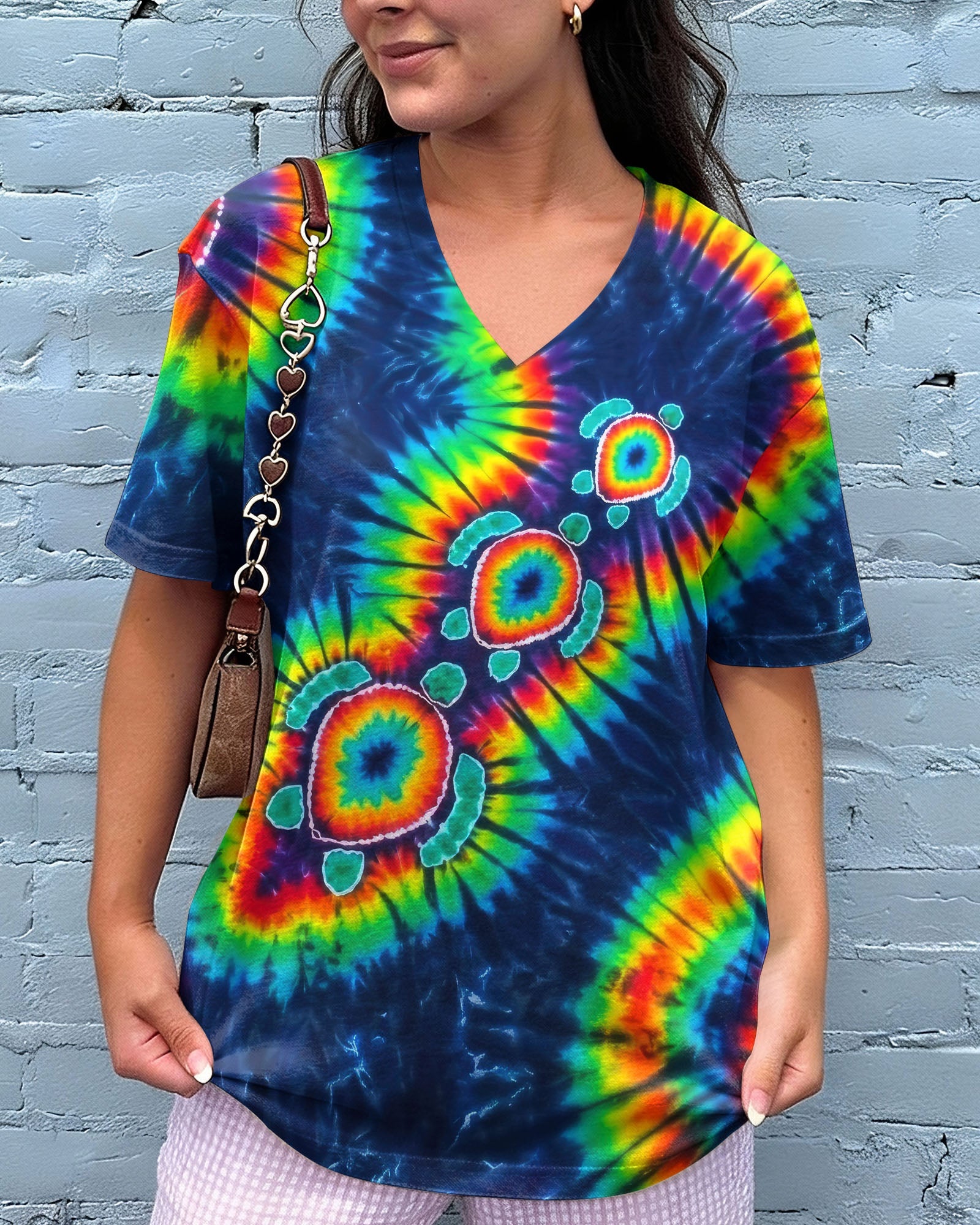 PSYCHEDELIC RAINBOW SEA TURTLES ALL OVER PRINT - RITD1006262