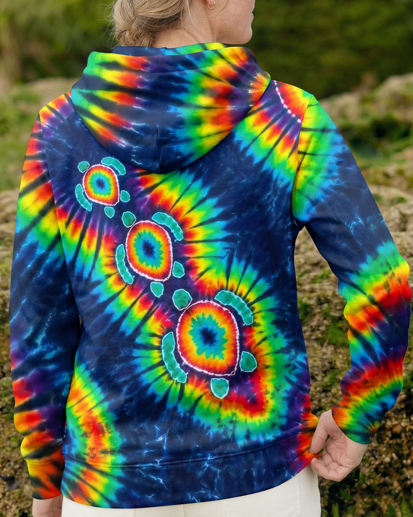 PSYCHEDELIC RAINBOW SEA TURTLES ALL OVER PRINT - RITD1006262