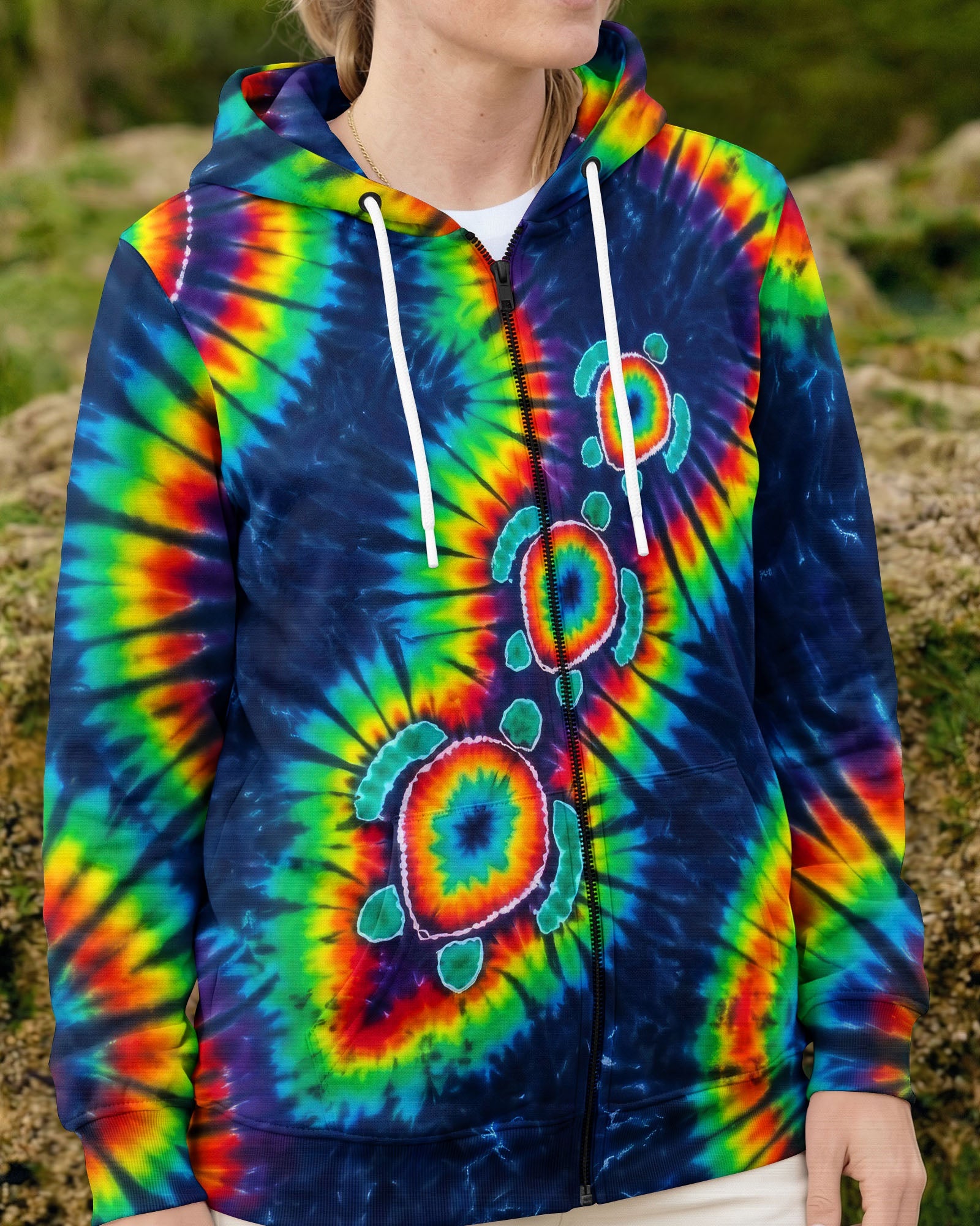 PSYCHEDELIC RAINBOW SEA TURTLES ALL OVER PRINT - RITD1006262