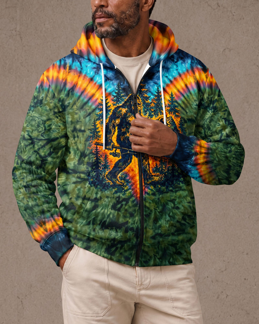 COLORFUL BIGFOOT FISHING ADVENTURE ALL OVER PRINT - RITD3006261