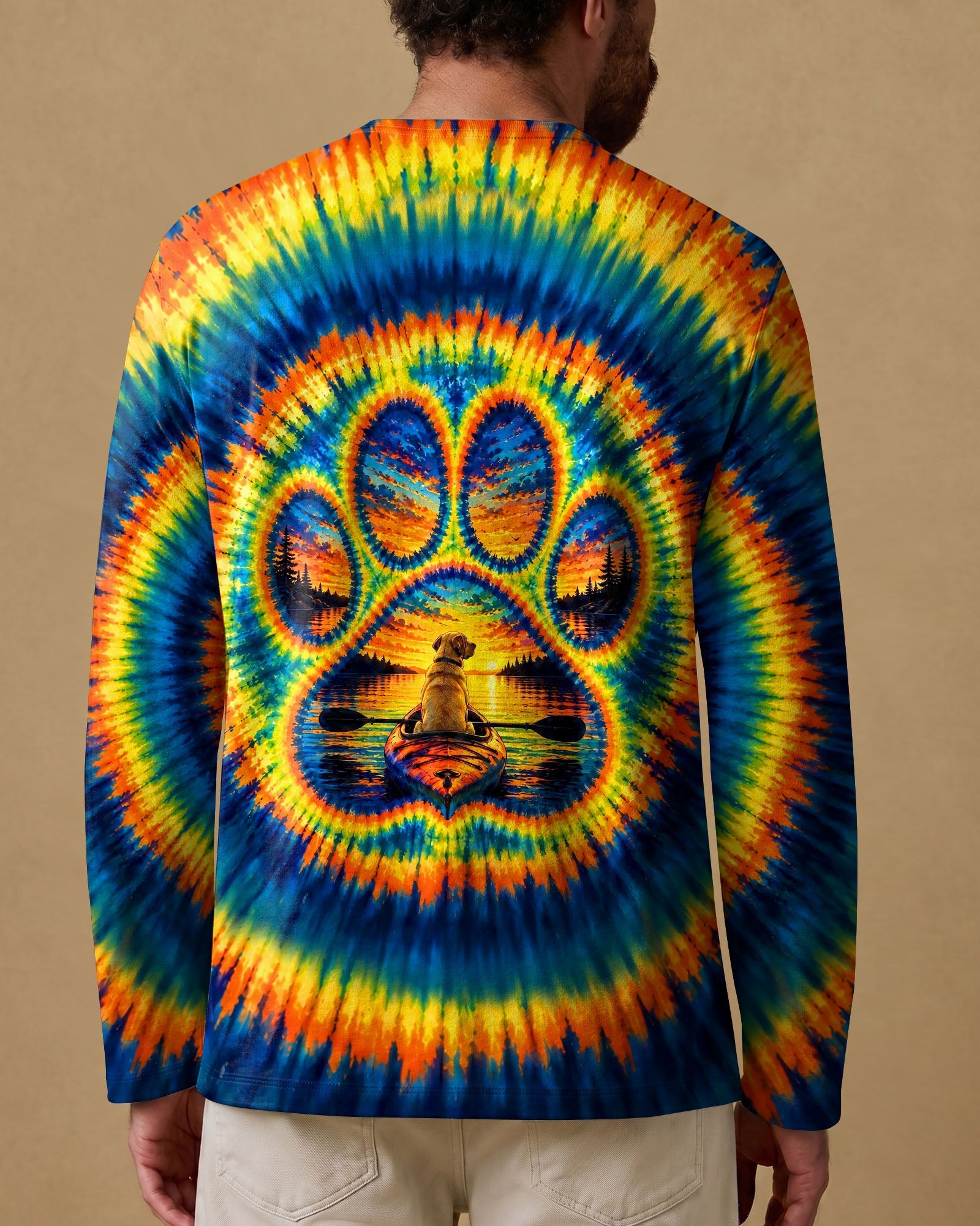 PAW PRINT DOG KAYAK BURST ALL OVER PRINT - TLHG0307262