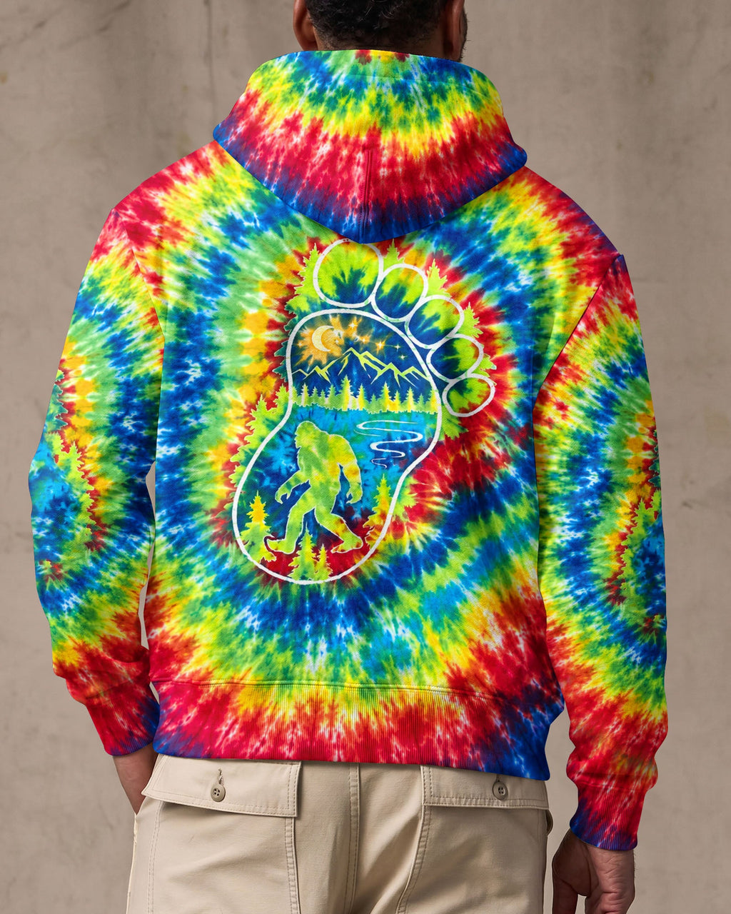 BIGFOOT FOOTPRINT BURST ALL OVER PRINT - TLHG0807264