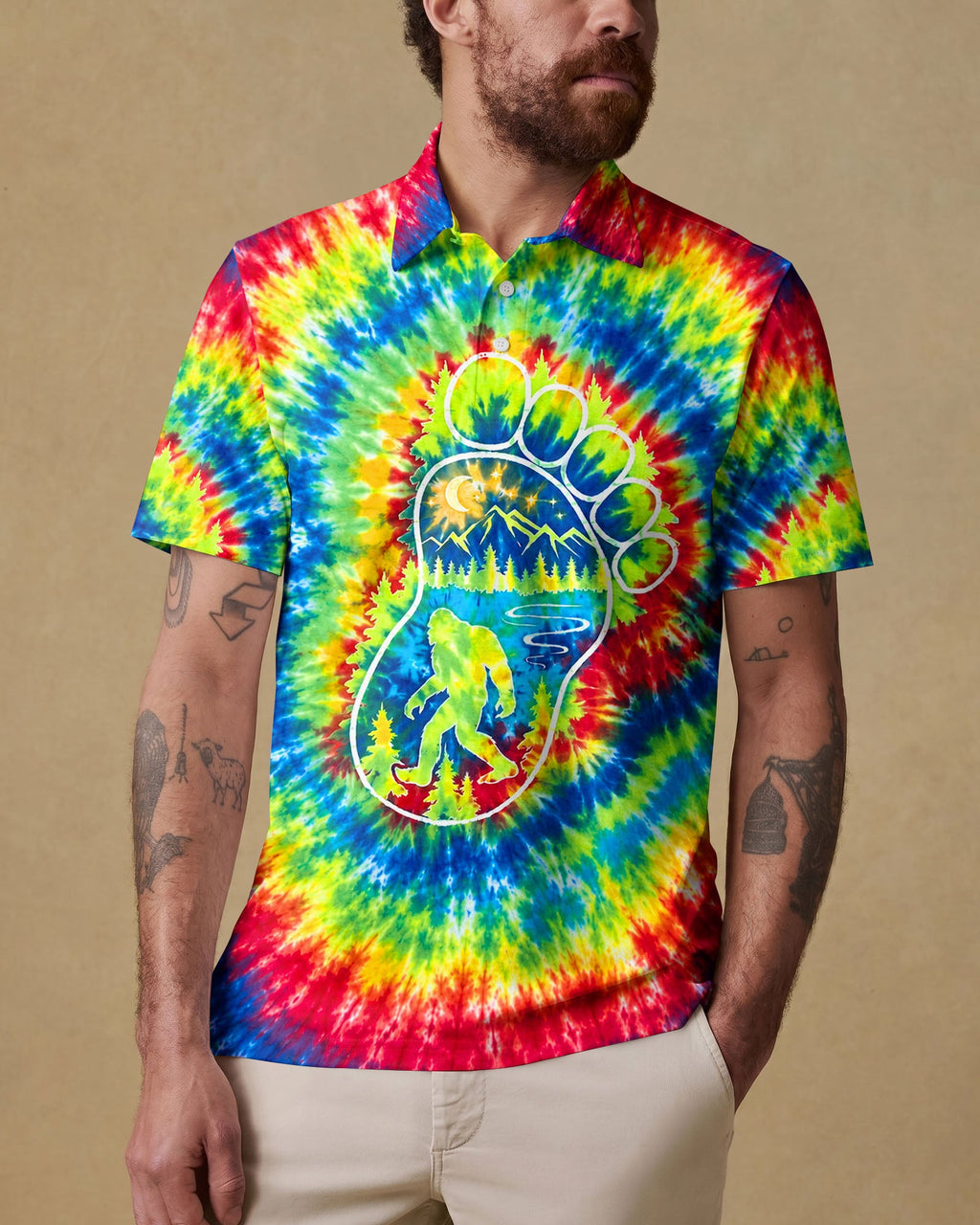 BIGFOOT FOOTPRINT BURST ALL OVER PRINT - TLHG0807264