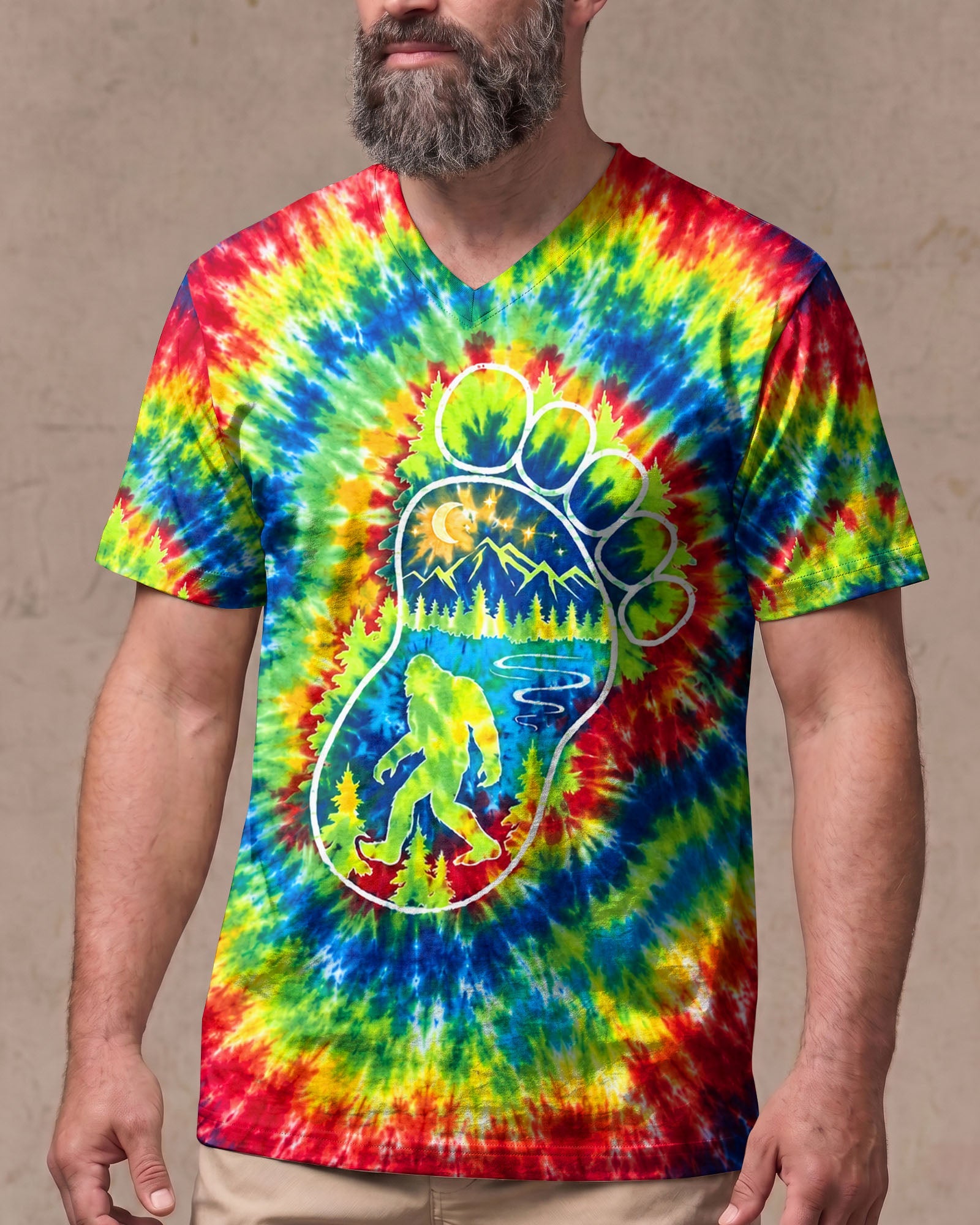 BIGFOOT FOOTPRINT BURST ALL OVER PRINT - TLHG0807264