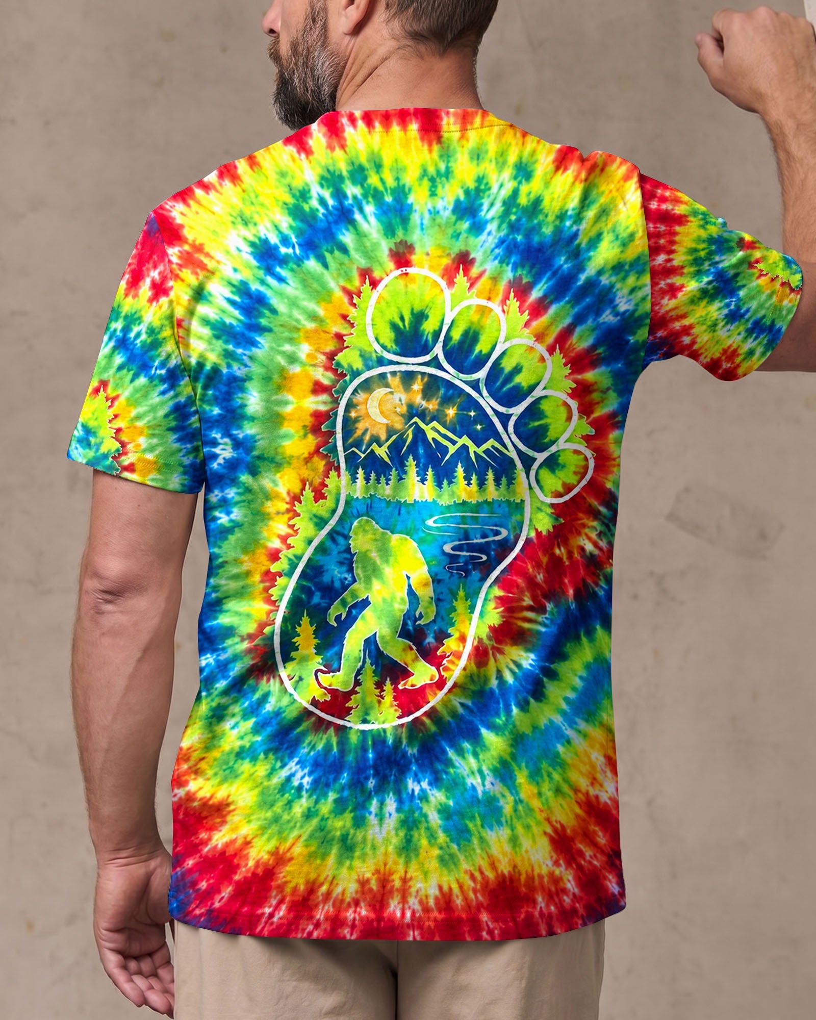 BIGFOOT FOOTPRINT BURST ALL OVER PRINT - TLHG0807264