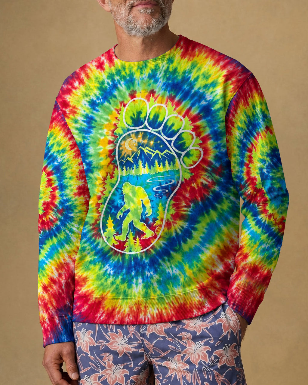 BIGFOOT FOOTPRINT BURST ALL OVER PRINT - TLHG0807264