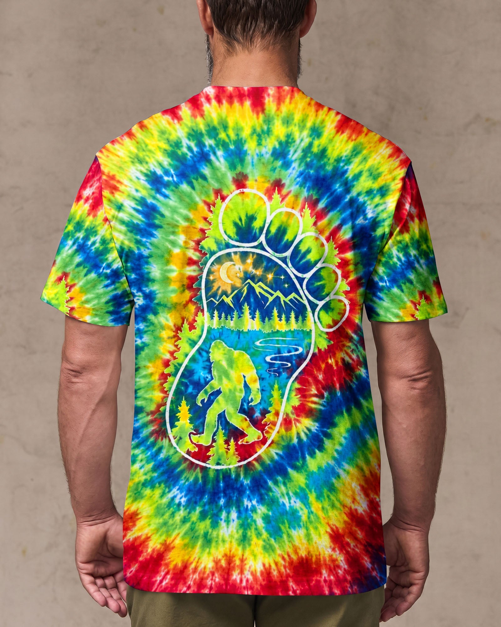 BIGFOOT FOOTPRINT BURST ALL OVER PRINT - TLHG0807264