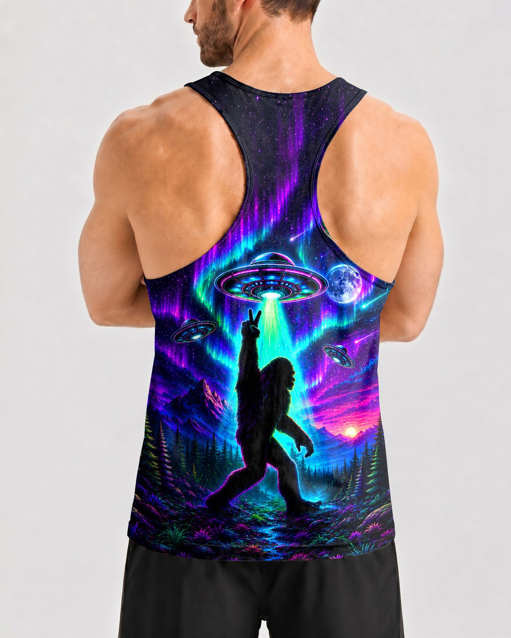 BIGFOOT UFO AURORA ALL OVER PRINT - TLHG0907262