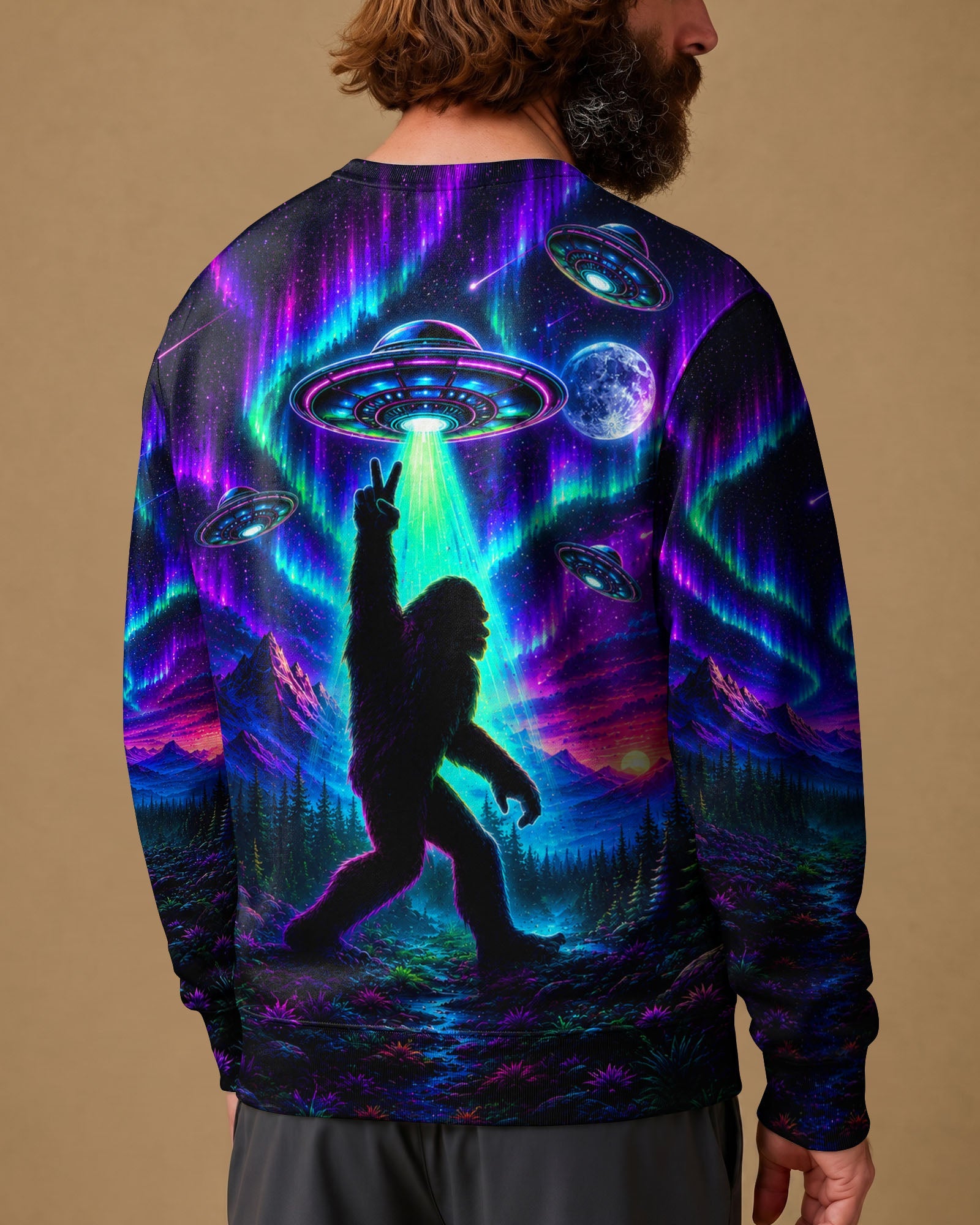 BIGFOOT UFO AURORA ALL OVER PRINT - TLHG0907262