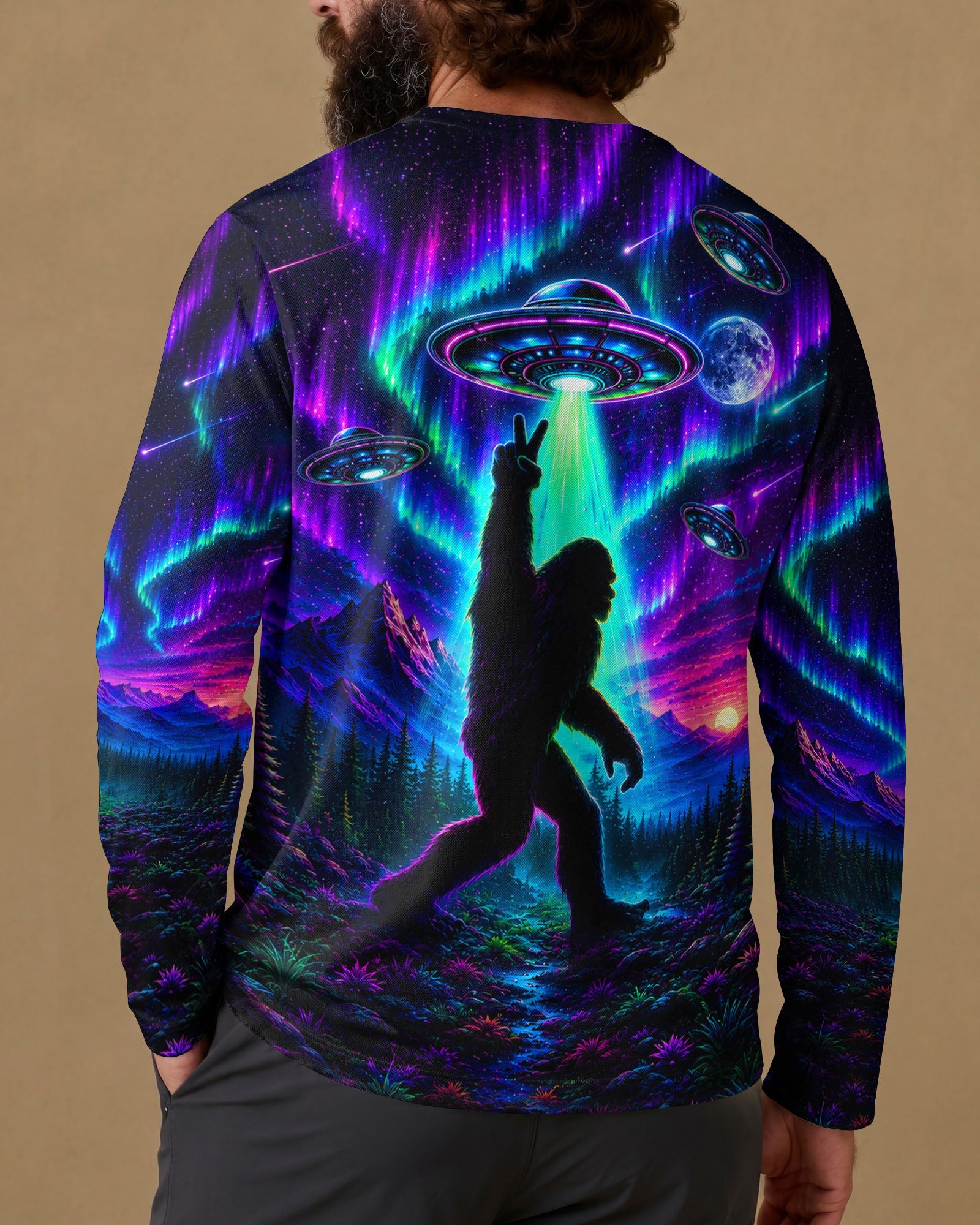 BIGFOOT UFO AURORA ALL OVER PRINT - TLHG0907262