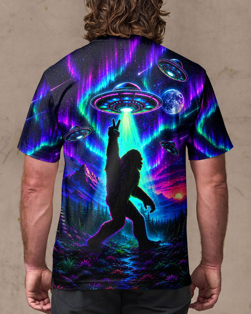 BIGFOOT UFO AURORA ALL OVER PRINT - TLHG0907262