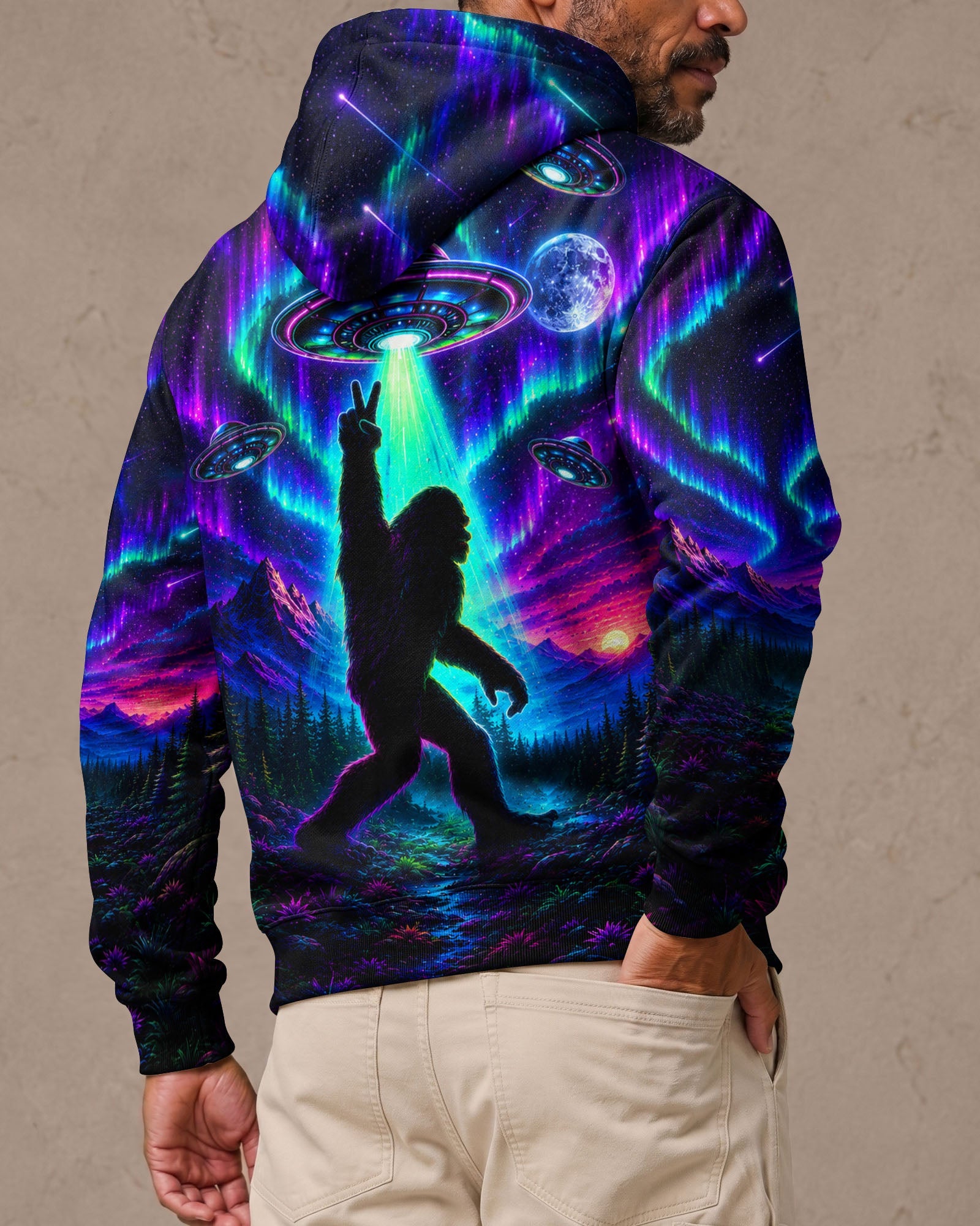 BIGFOOT UFO AURORA ALL OVER PRINT - TLHG0907262