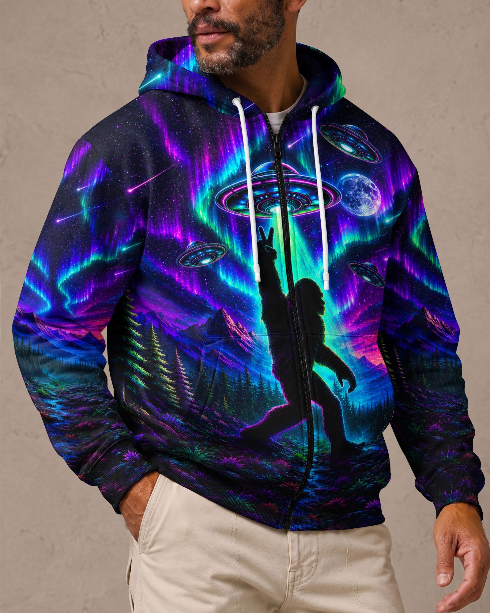 BIGFOOT UFO AURORA ALL OVER PRINT - TLHG0907262