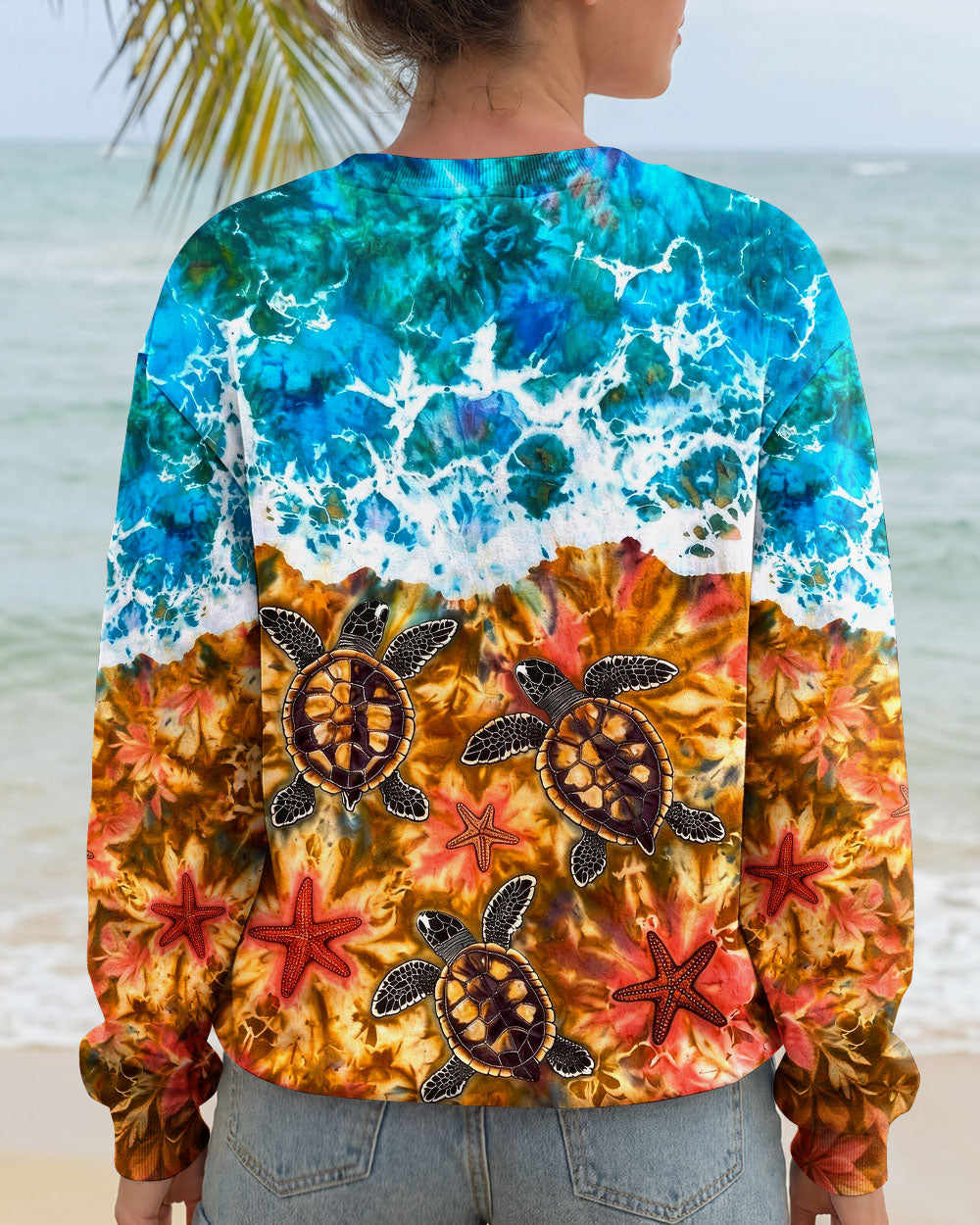 SEA TURTLE SALTY WAVES ALL OVER PRINT - TLHG1404262