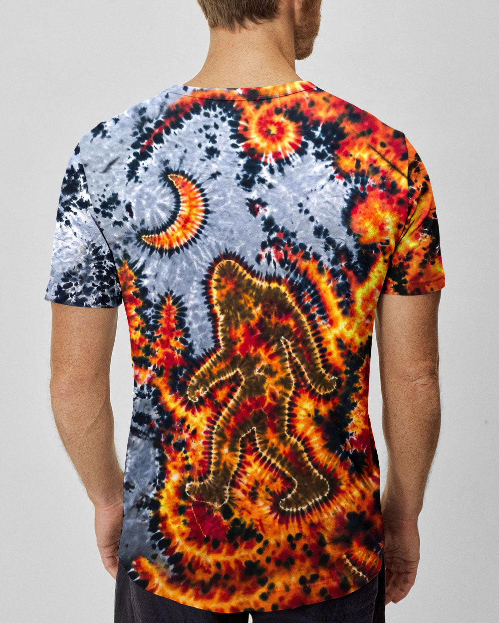 BIGFOOT IN FOREST CRESCENT MOON  ALL OVER PRINT - TLHG1505262