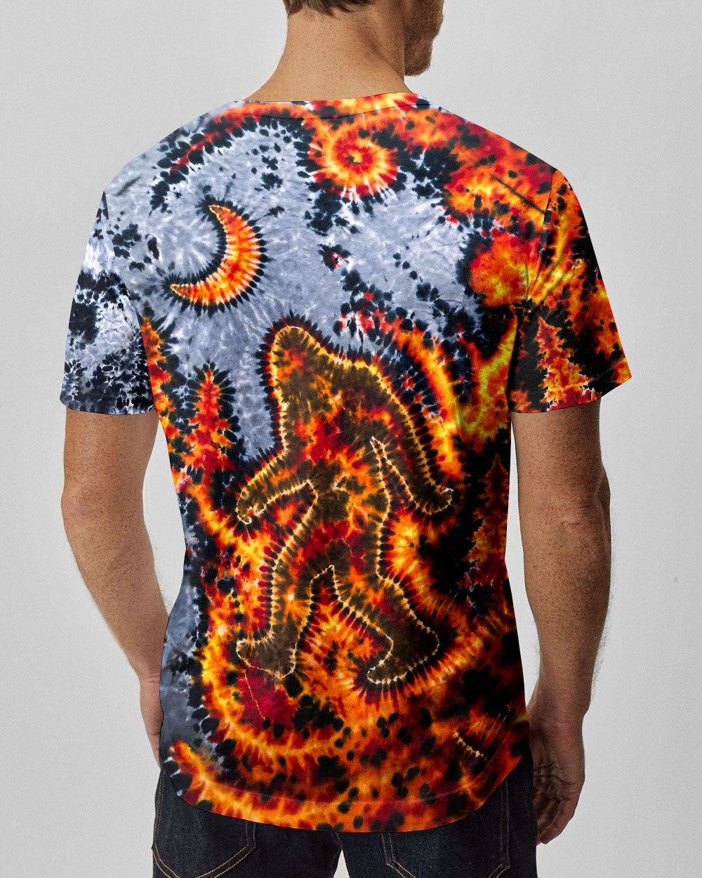 BIGFOOT IN FOREST CRESCENT MOON  ALL OVER PRINT - TLHG1505262