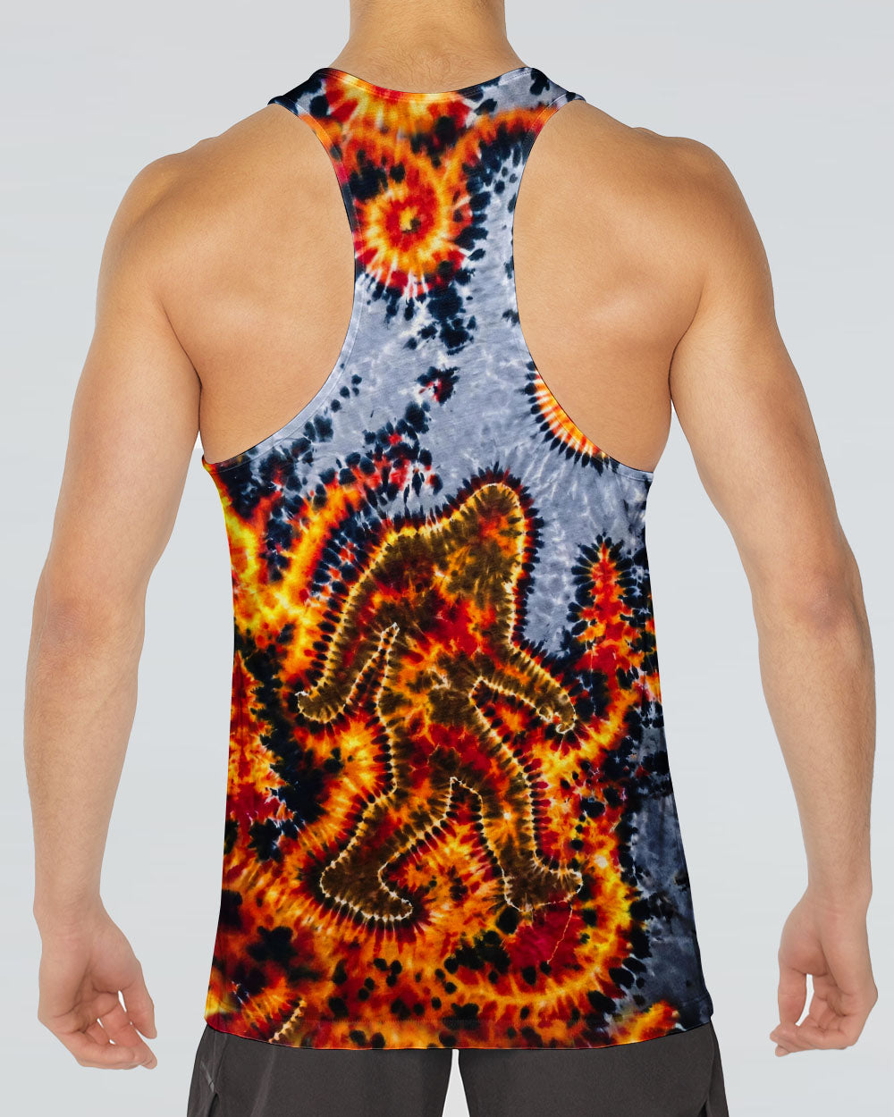 BIGFOOT IN FOREST CRESCENT MOON  ALL OVER PRINT - TLHG1505262