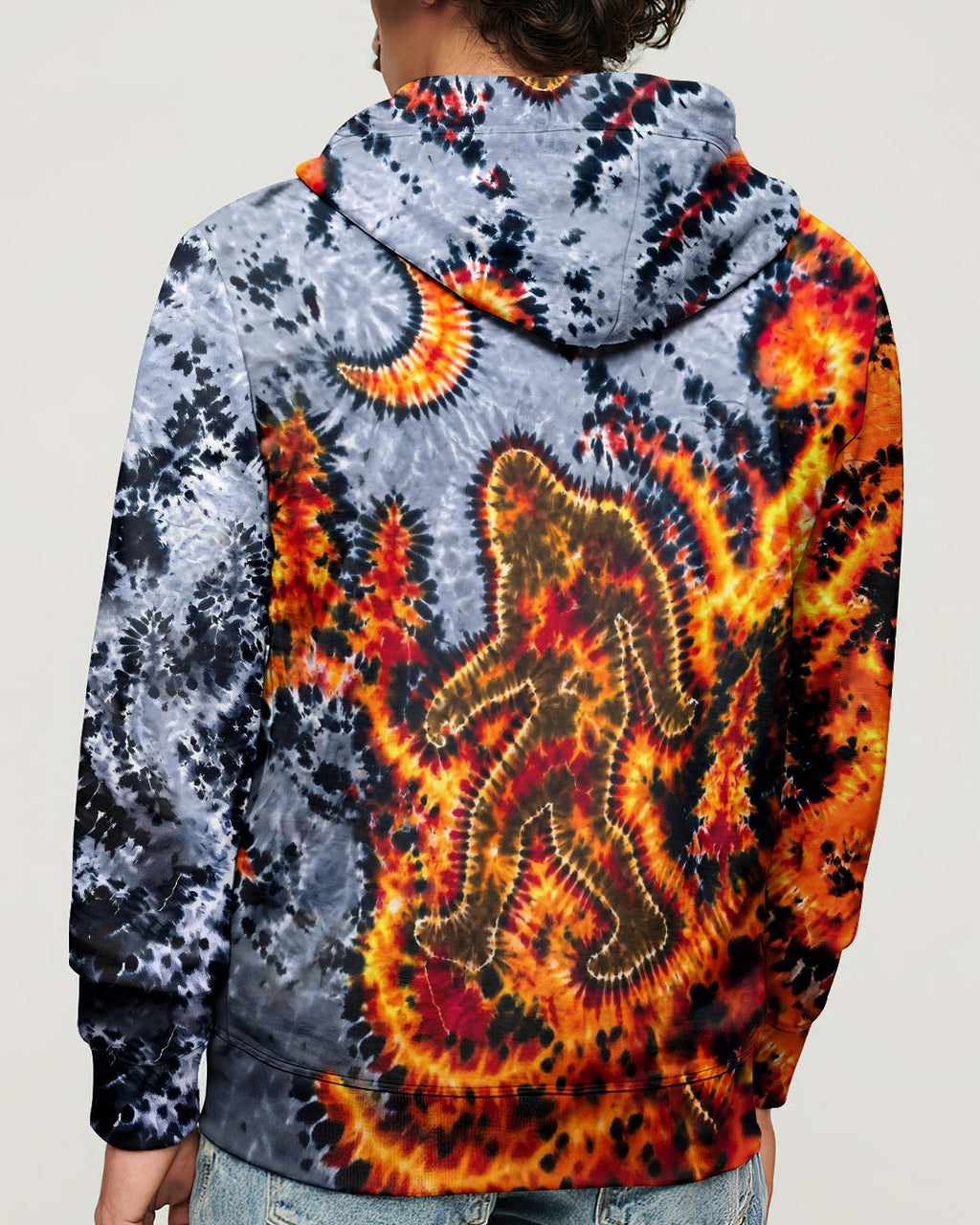 BIGFOOT IN FOREST CRESCENT MOON  ALL OVER PRINT - TLHG1505262