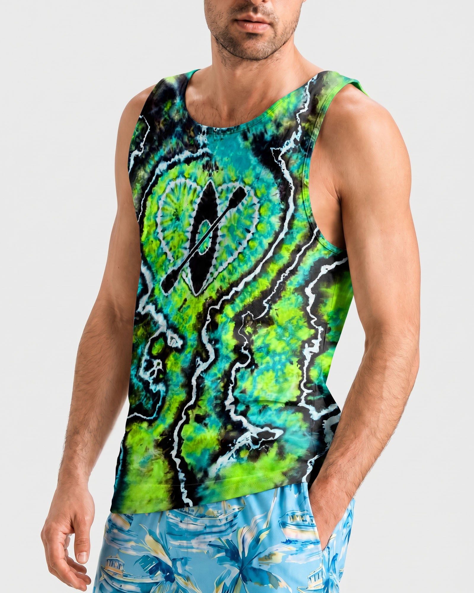 KAYAK LAKE DAY BURST PATTERN ALL OVER PRINT - TLHG1506263